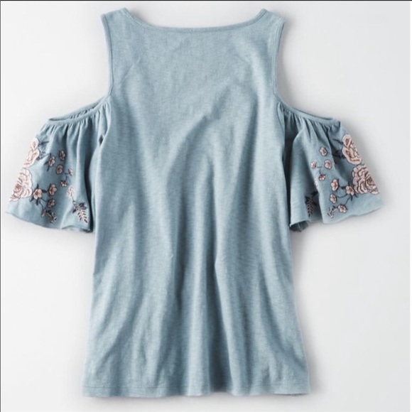 American Eagle Soft & Sexy Cold Shoulder Top - Picture 2 of 3